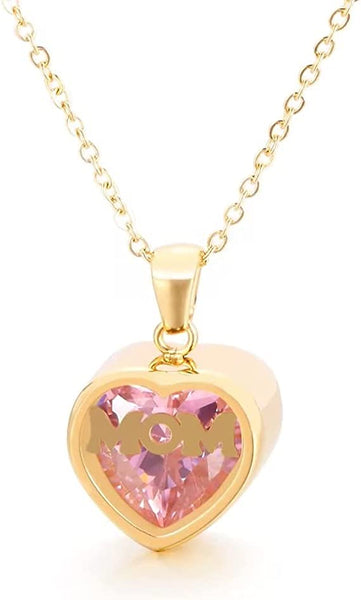 Presentski Birthstone Heart Pendant Necklace Pendant SSN009