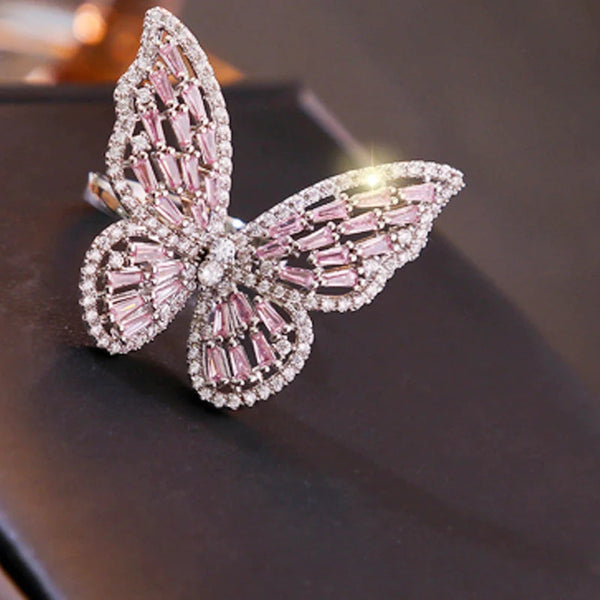 [TKHP-TR080] Presentski Flying Butterfly Ring Adjustable Size