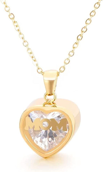 Presentski Birthstone Heart Pendant Necklace Pendant SSN009