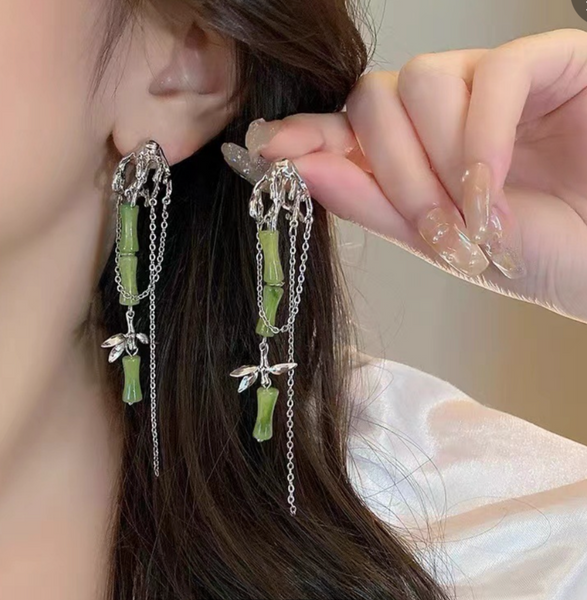 [Long Earrings Set TKHP-LE01] Presentski Fashion Dangle Long Earrings Choose Your Style