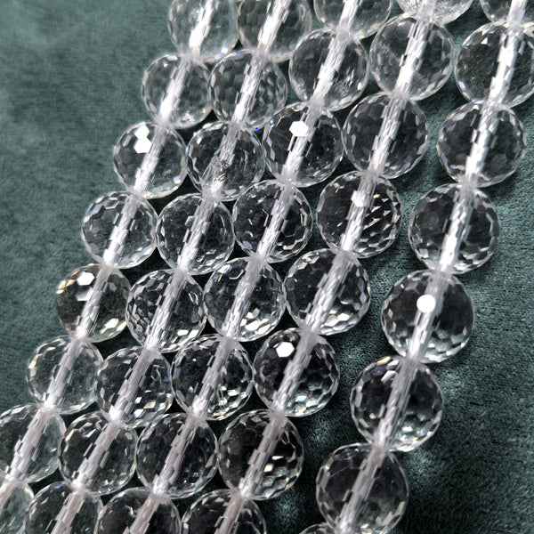 Presentski Diamond cut 108 cutting surfaces Crystal Beads (One Strand Over 45 Beads, Can Make 2 Bracelets)