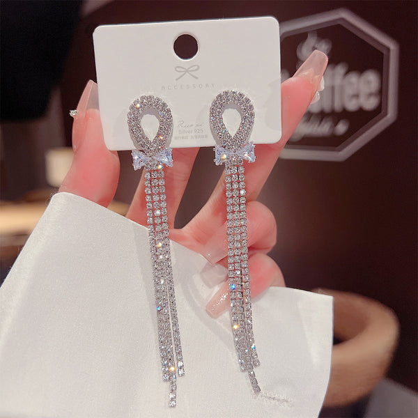 [Long Earrings Set TKHP-LE01] Presentski Fashion Dangle Long Earrings Choose Your Style