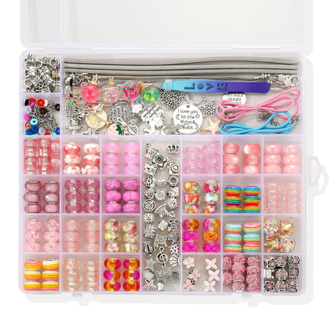 Acrylic DIY Bead Crafting Set 305 Piece Beaded Jewelry