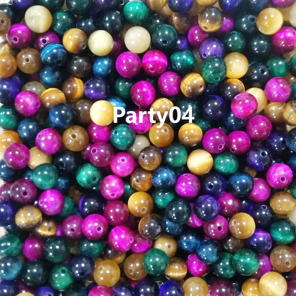 Presentski_diy---Mixed 8mm Beads (around 140 pcs) with Box Needles Strings Spacers