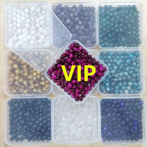 LINK4 Presentski_diy---VIP 8mm Beads(Around 160 pcs) with Box Needles Strings Spacers