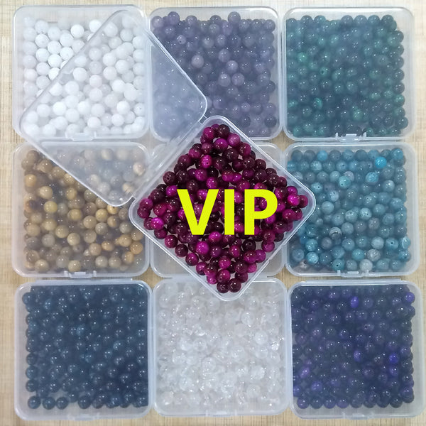 LINK4 Presentski_diy---VIP 8mm Beads(Around 160 pcs) with Box Needles Strings Spacers