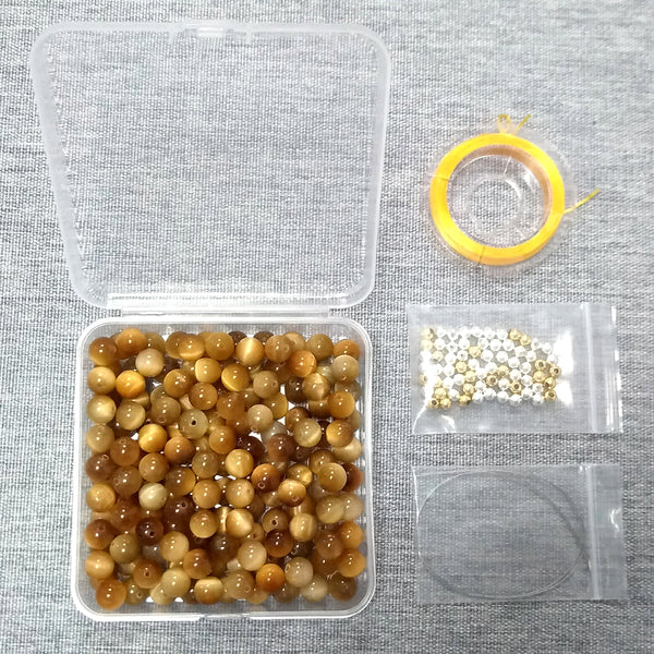 LINK4 Presentski_diy---VIP 8mm Beads(Around 160 pcs) with Box Needles Strings Spacers