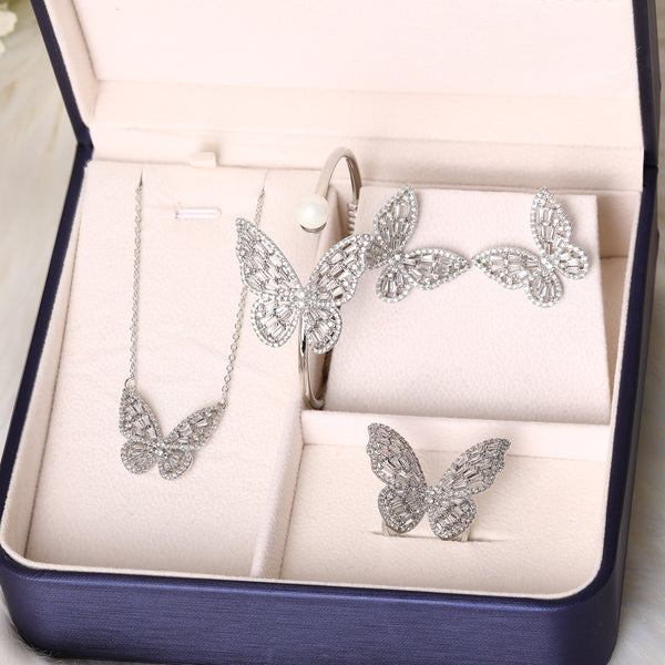 [T4S004] Presentski Flying Butterfly Fashion Jewelry Set