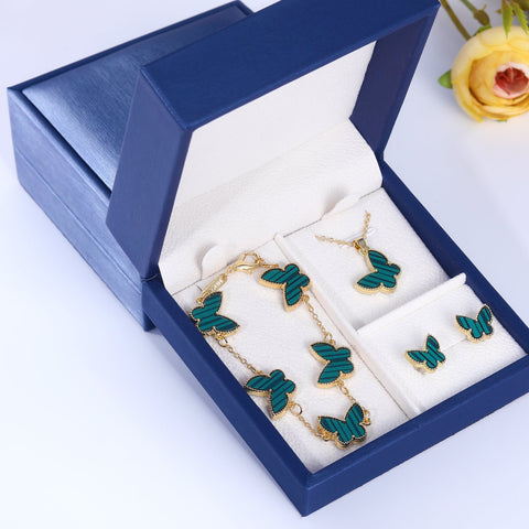 [No Shipping Fee] Presentski Colorful Butterfly Jewelry Set CT3001