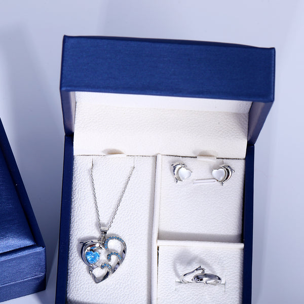 Presentski Dolphin Jewelry Set with Gift Box T3S002