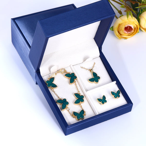 [No Shipping Fee] Presentski Colorful Butterfly Jewelry Set CT3001