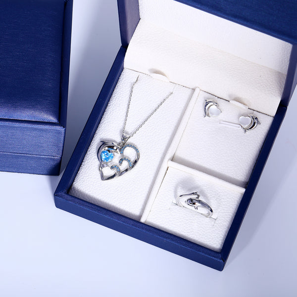 Presentski Dolphin Jewelry Set with Gift Box T3S002