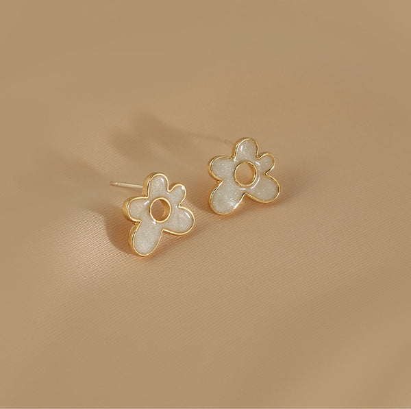 Presentski Flower Simple Style Earrings Fashion Tiny Style