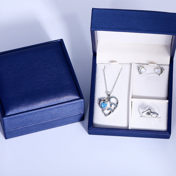 Presentski Dolphin Jewelry Set with Gift Box T3S002