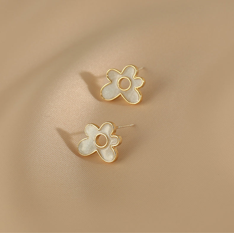 Presentski Flower Simple Style Earrings Fashion Tiny Style