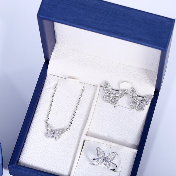 Presentski Dainty Butterfly Jewelry Set with Gift Box T3S004