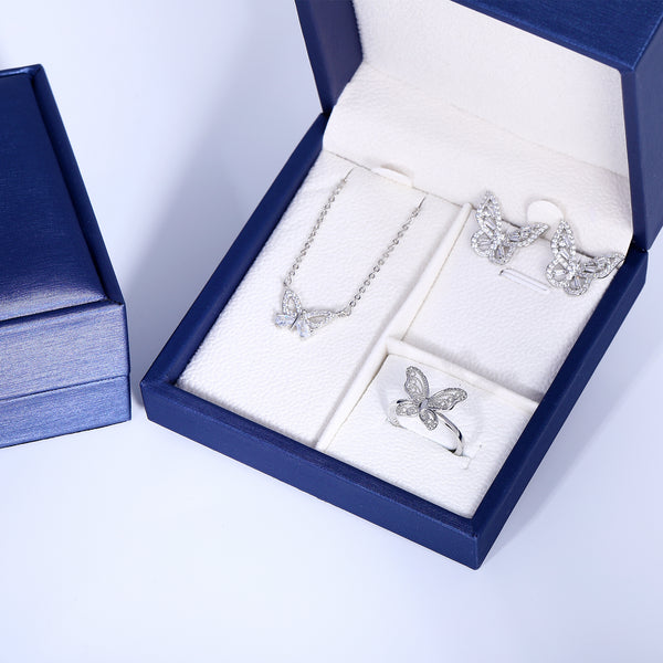 Presentski Dainty Butterfly Jewelry Set with Gift Box T3S004