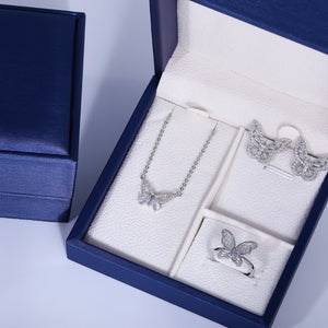 Presentski Dainty Butterfly Jewelry Set with Gift Box T3S004