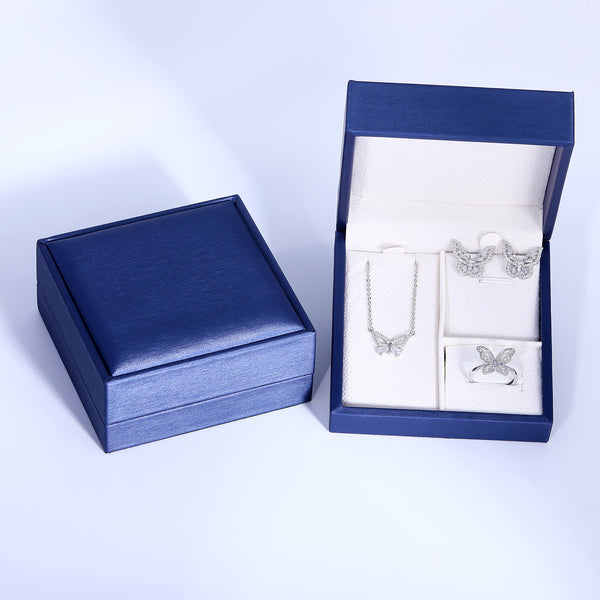 Presentski Dainty Butterfly Jewelry Set with Gift Box T3S004