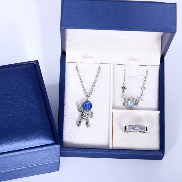 Presentski Astronaut Aesthetic Planet Jewelry Set with Gift Box T3S009