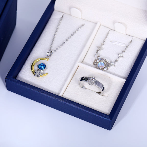 Presentski Moon Astronaut Jewelry Set with Gift Box T3S012