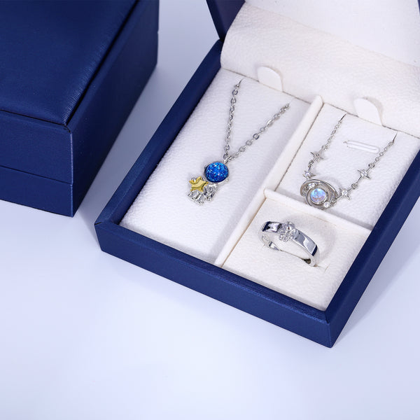 Presentski Space Planet Astronaut Jewelry Set with Gift Box T3S008