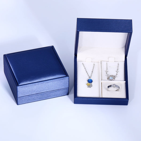 Presentski Space Planet Astronaut Jewelry Set with Gift Box T3S008