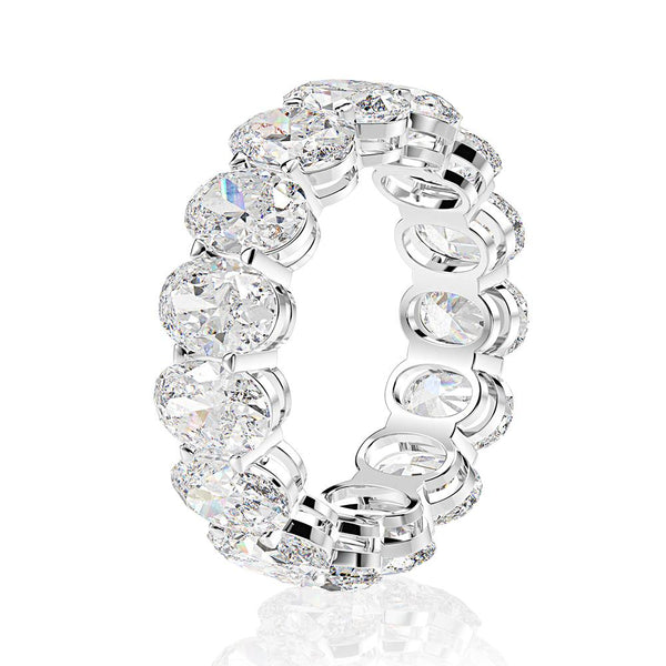 Oval Cut 925 Sterling Silver Stackable Ring