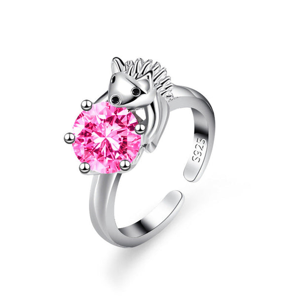 [TR063] Presentski Personality Hedgehog Ring Feminine Temperament Simple Six claw Adjustable Ring