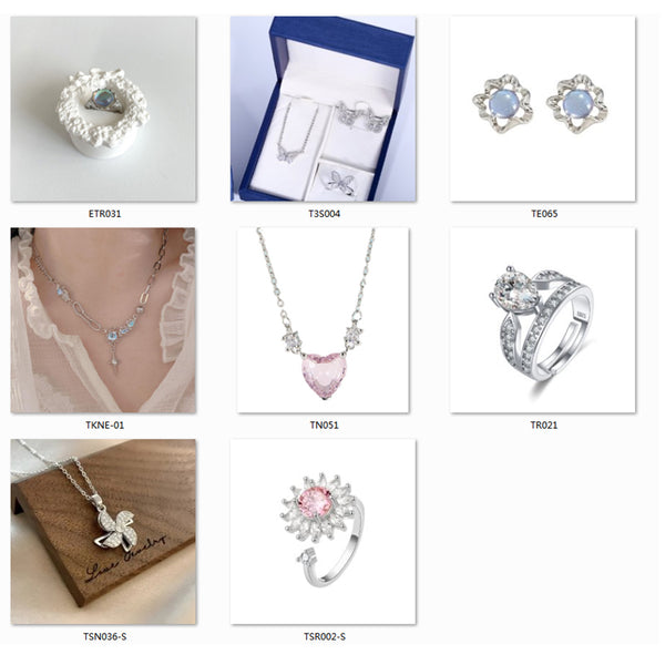 Presentski Fashion Jewelry Buy 5pcs Get Extra 5pcs Free with Necklaces Earrings Rings Bracelets