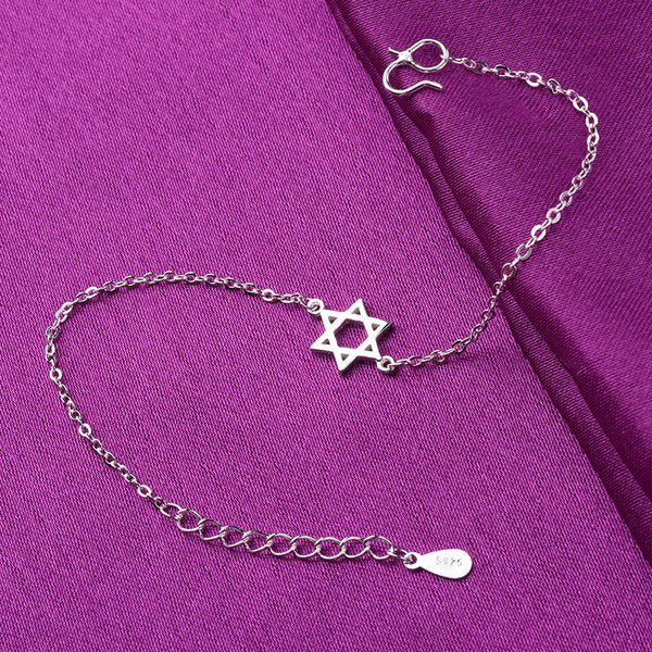 [TB023] Presentski Star of David Hexagram Bracelet&Anklet Adjustable Size