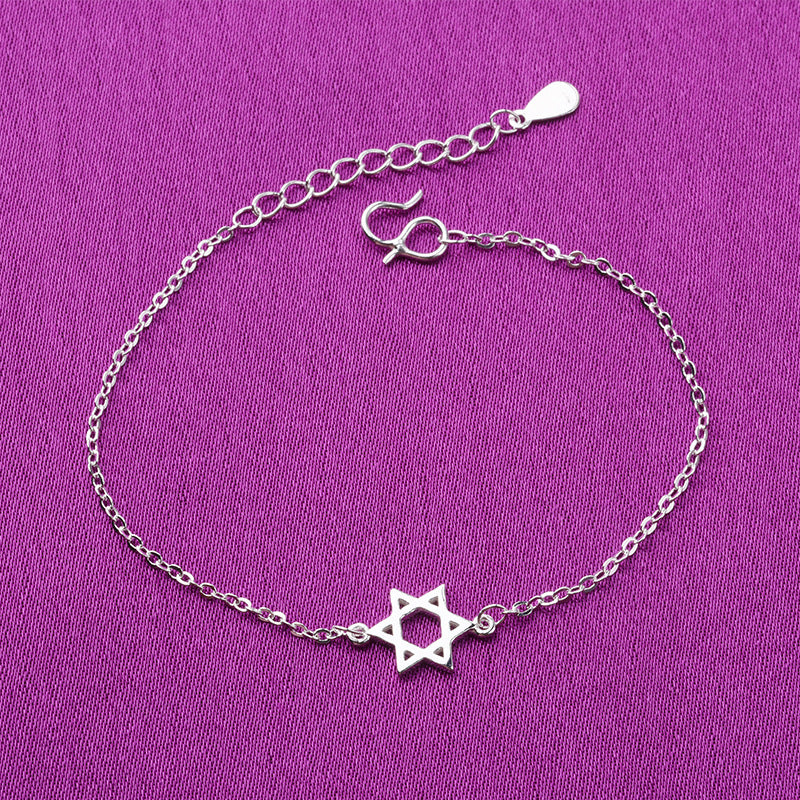 [TB023] Presentski Star of David Hexagram Bracelet&Anklet Adjustable Size