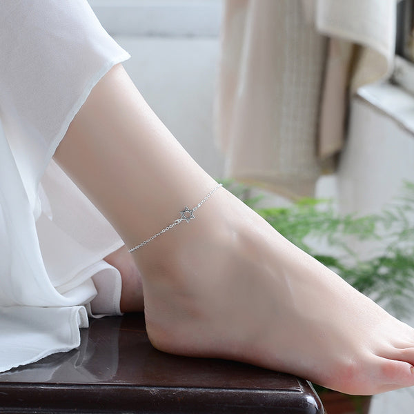 [TB023] Presentski Star of David Hexagram Bracelet&Anklet Adjustable Size