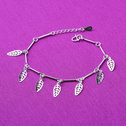 [TB022] Presentski Bamboo Joint Leaf Bracelet and Anklet Adjustable Size