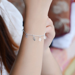 [TB021] Presentski Simple Four Leaf Clover Bracelet & Anklet Adjustable Size