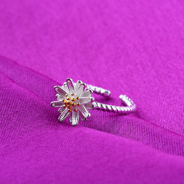 [TR033] Presentski Daisy Silver Ring Adjustable Size