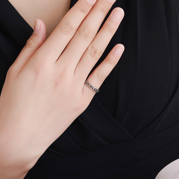 [TR057] Presentski Love Crown Adjustable Ring