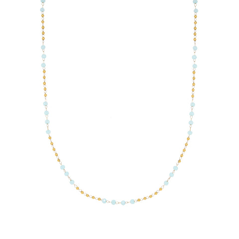 Presentski 18k Sky Blue Handmade Beading Necklace for Women