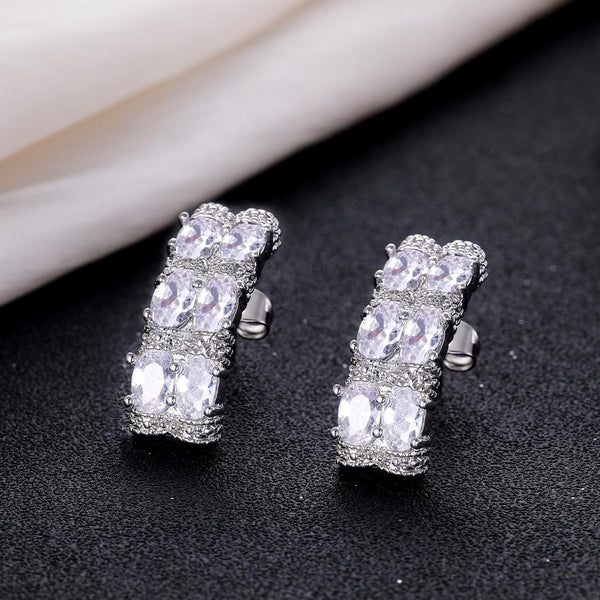 Presentski Elegant Cuff Wrap Stud Earrings