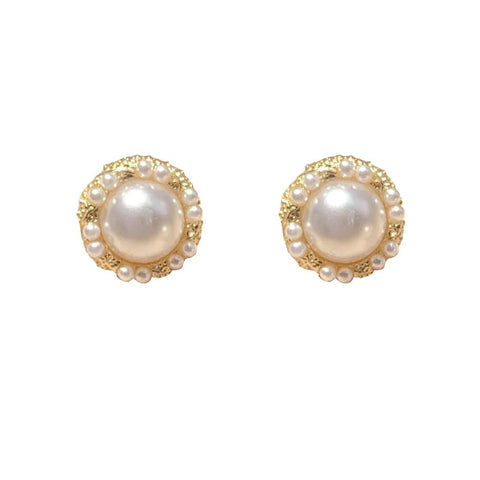 Presentski Size Pearl Earrings Noble and Elegant Pearl Earrings TE057