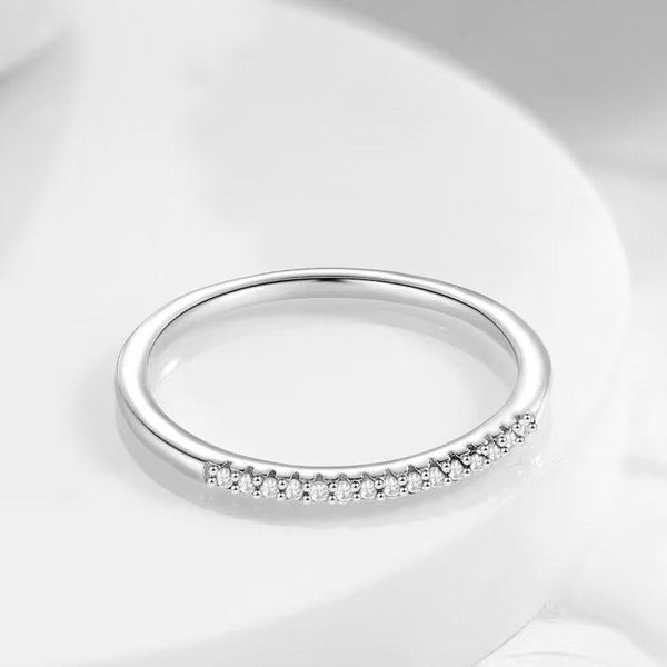 Presentski Slim Stacked Shiny Rings for Women Girls