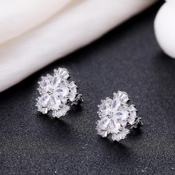 Presentski Simple Flower Stud Earrings Daily Accessories