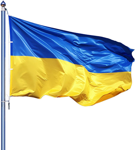 Ukrainian flag 90*150CM - Peace is the best way to coexist