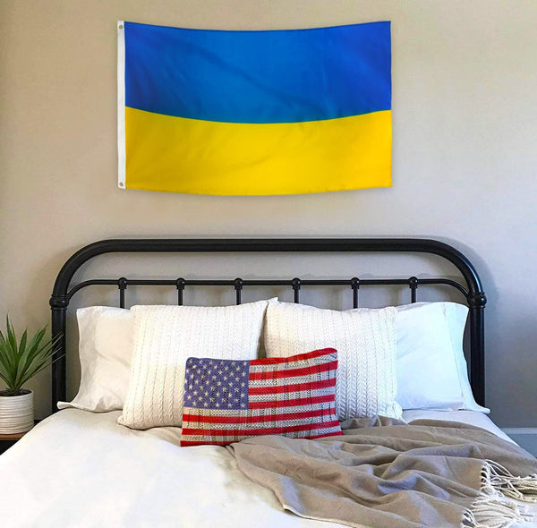 Ukrainian flag 90*150CM - Peace is the best way to coexist