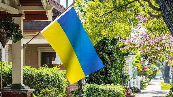 Ukrainian flag 90*150CM - Peace is the best way to coexist