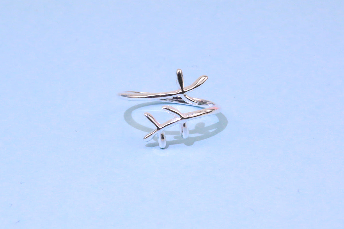 [TR051] Presentski Bough Simple Ring Adjustable Size