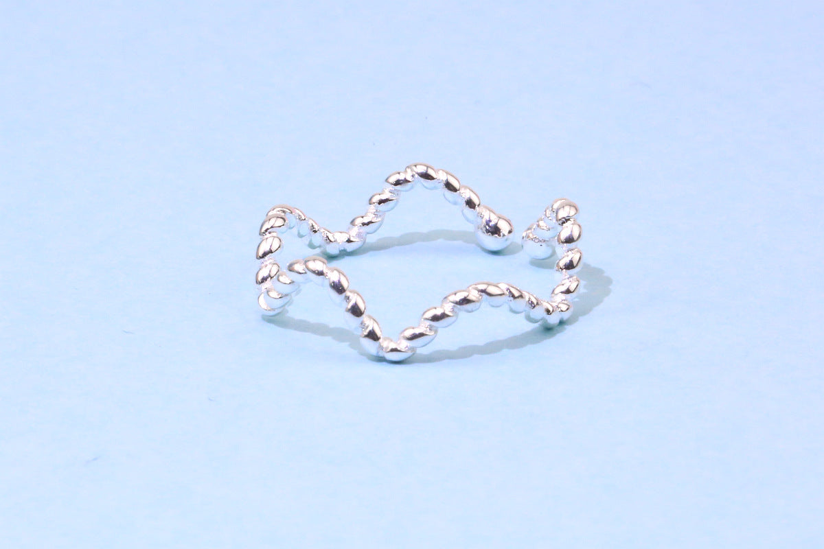 [TR043] Presentski Twine Wave Ring Adjustable Size