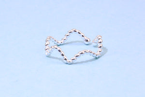 [TR043] Presentski Twine Wave Ring Adjustable Size