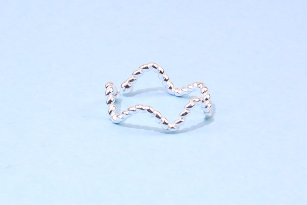 [TR043] Presentski Twine Wave Ring Adjustable Size