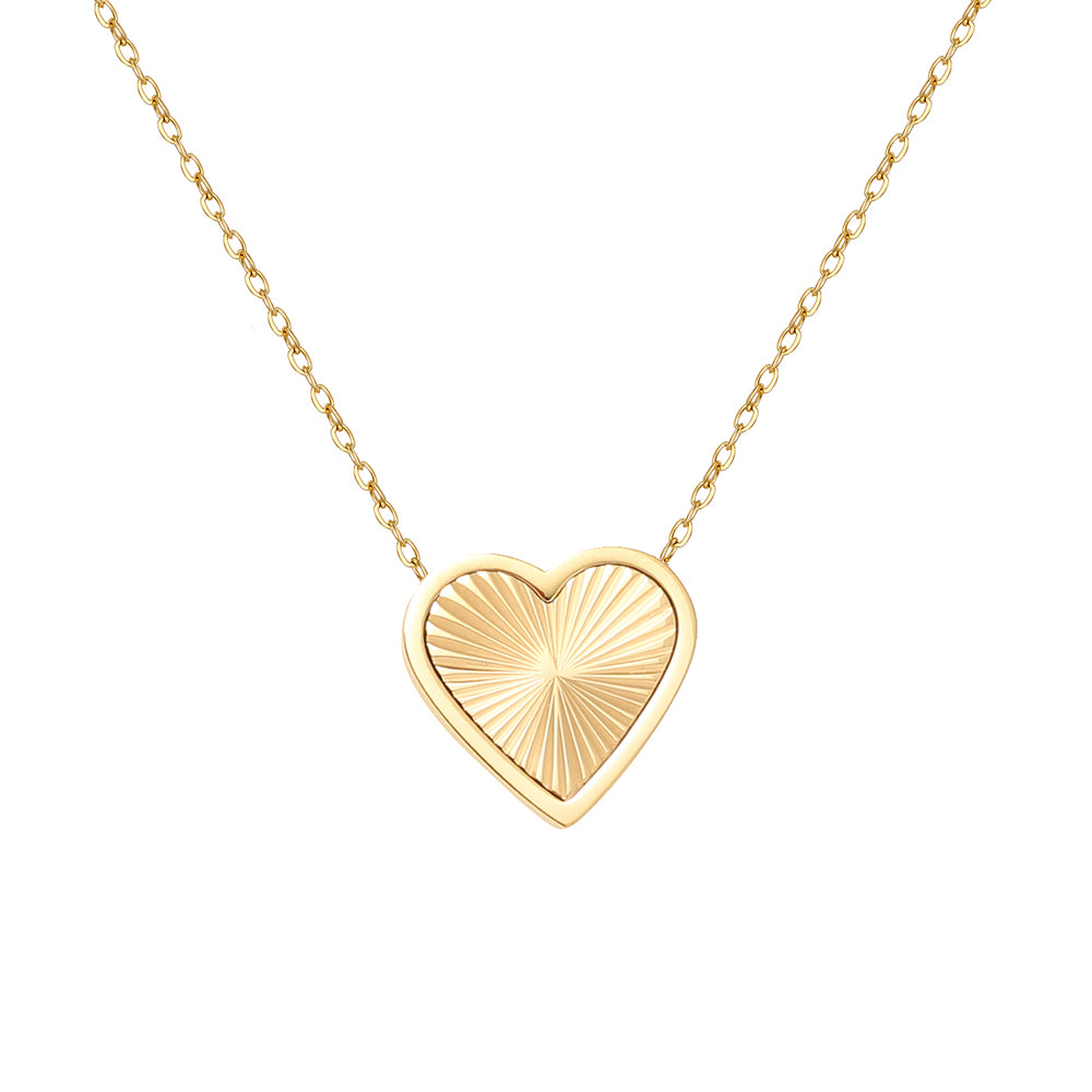 Presentski 18K Gold Plated Tiny Heart Necklace | Dainty Necklace for Women | Personalized Letter Heart Choker | Adjustable Size